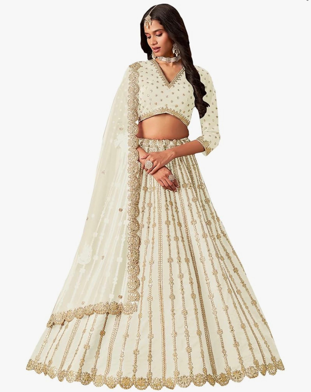 JIVRAJ - Women's Special Wedding Wear Indian Designer Stitched Beautiful Lehenga Choli