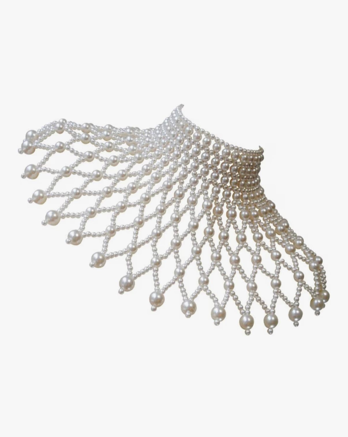 AL ROYAL - Luxurious Pearls Shoulder Chain - Unique Body Chain Necklace Artistic