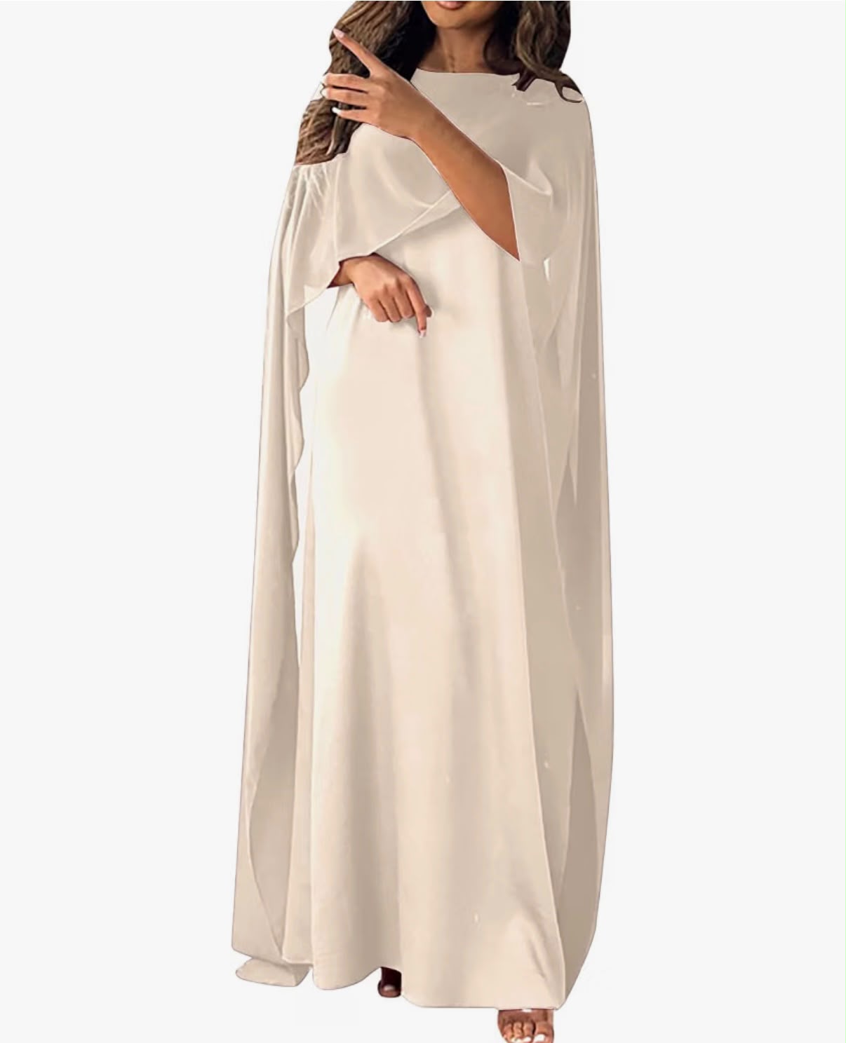 ANAYA - Muslim Dresses Women's Elegant Black Ramadan Dress for Women, Long Sleeve Pullover, Plus Size, Women's Round Neck, Wide Cut Maxi Coat