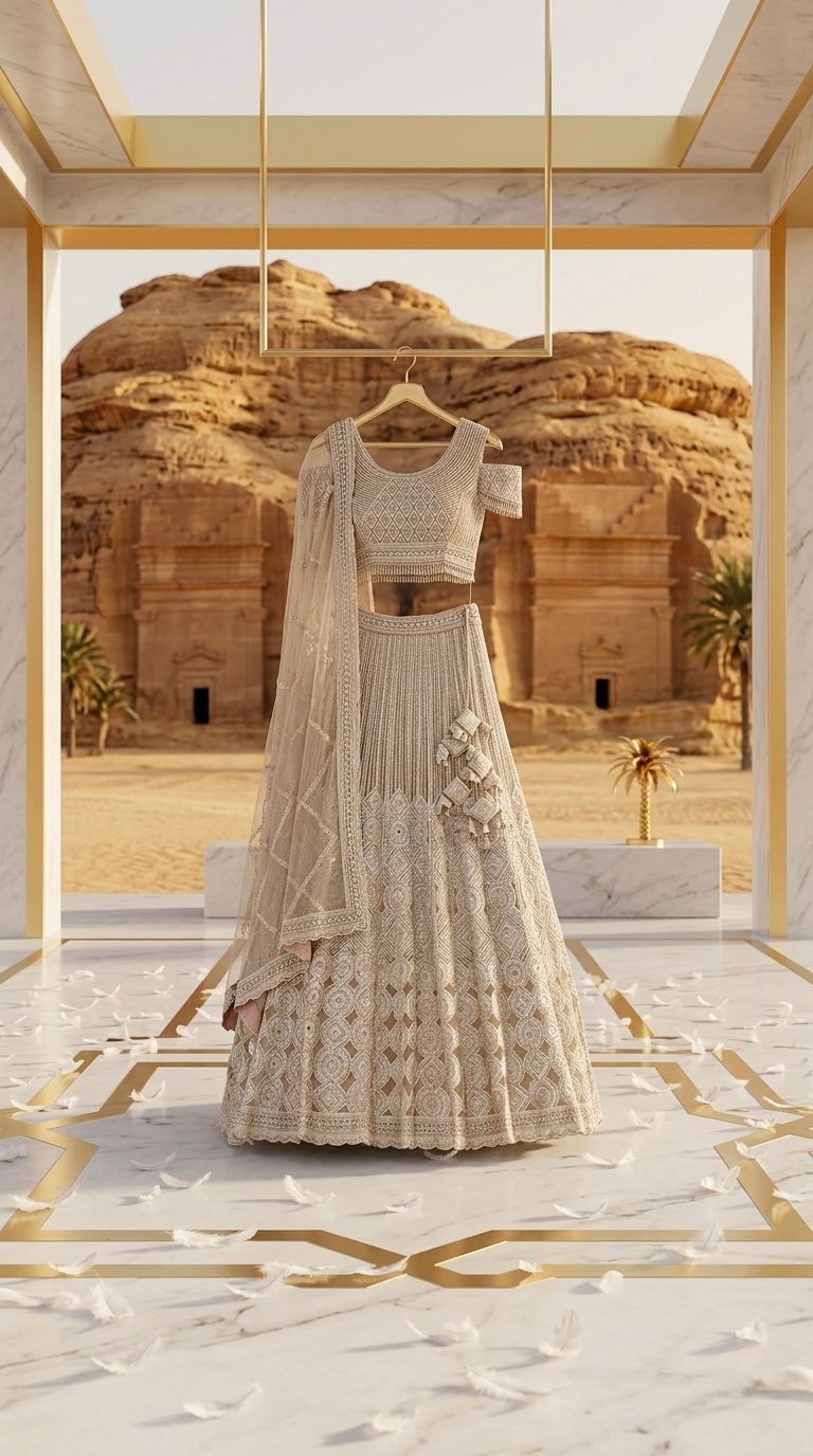 Indian Women Net Designer Sequence Work Wedding Lehenga Choli 11320