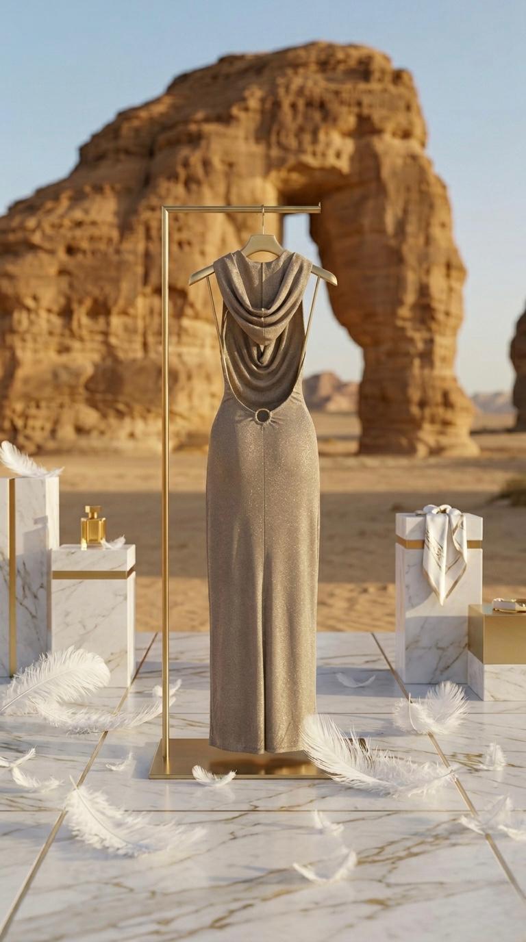 Arabian Mirage - Style Summer New Hooded Sexy Backless Vacation Beach Dress