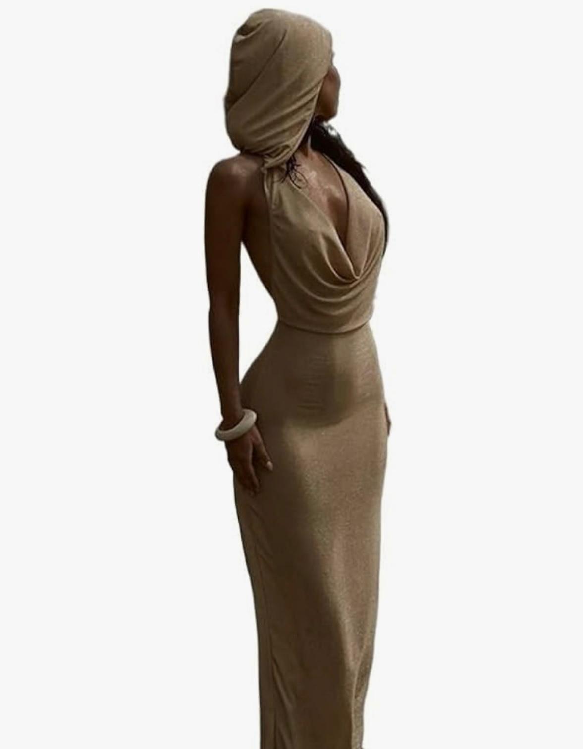 Arabian Mirage - Style Summer New Hooded Sexy Backless Vacation Beach Dress