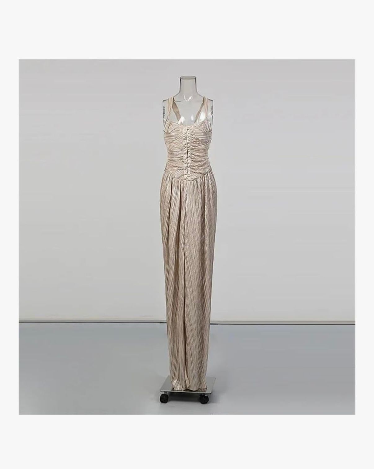 Egyptian Rebirth - Women Wrap Chest High Waist Party Dress Hollow Sleeveless Vacation Long Dress Slim Split Dresses