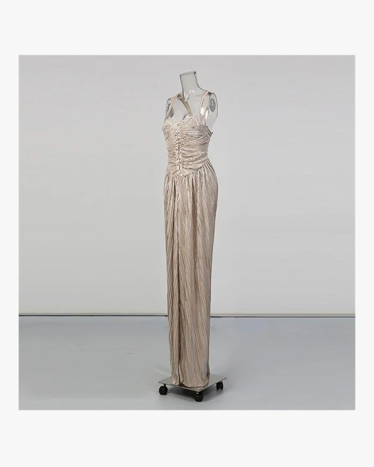 Egyptian Rebirth - Women Wrap Chest High Waist Party Dress Hollow Sleeveless Vacation Long Dress Slim Split Dresses