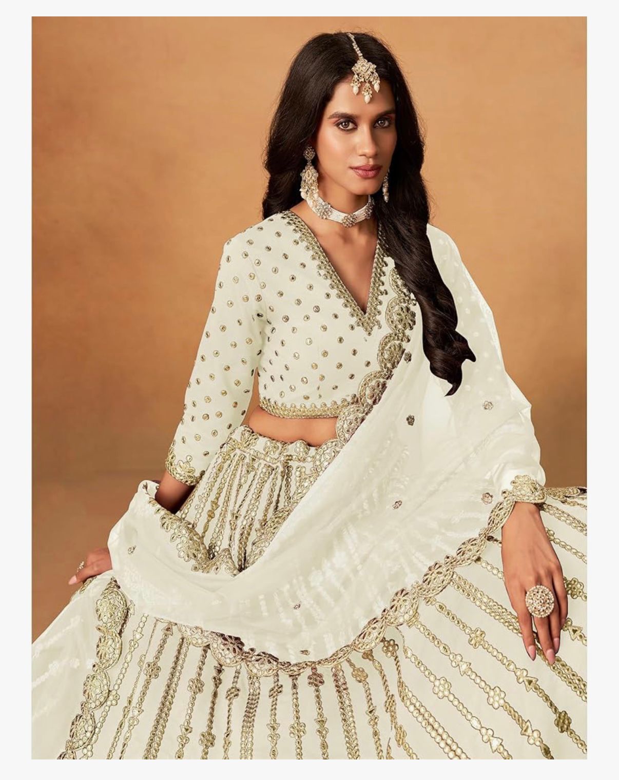 JIVRAJ - Women's Special Wedding Wear Indian Designer Stitched Beautiful Lehenga Choli