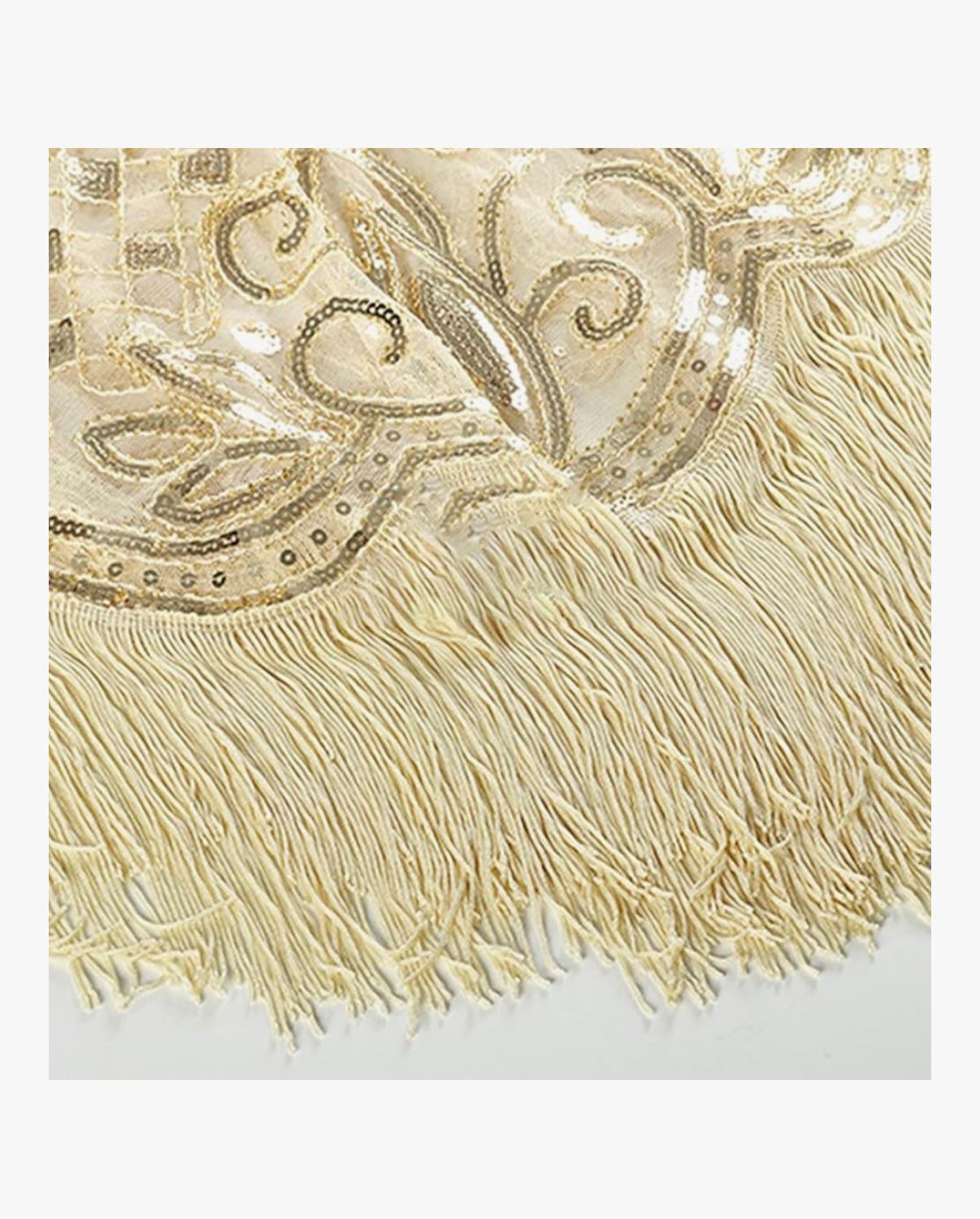 Sparkling Beadwork Scarf for Cocktail Party 1920s Flapper Accessories Elegant Cosplay Costume Wrap