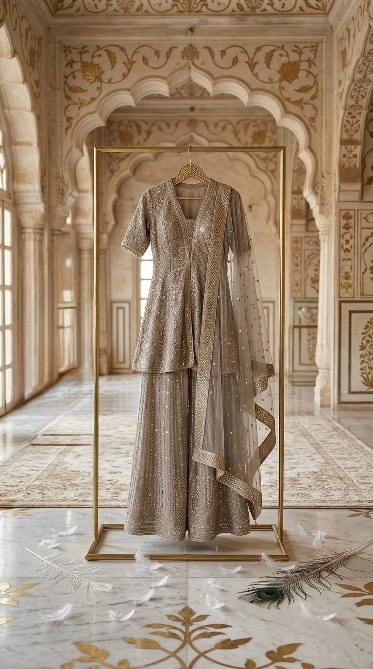 TARA - Indian Women Party Wear Fancy Sharara Style Suit 20204
