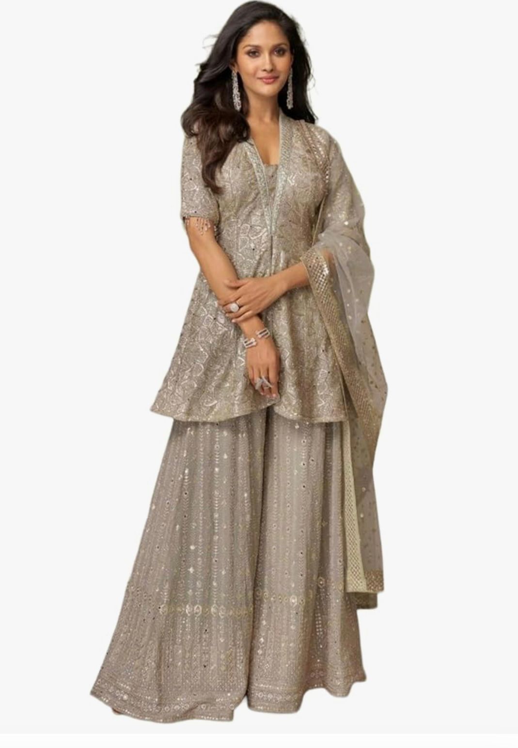 TARA - Indian Women Party Wear Fancy Sharara Style Suit 20204
