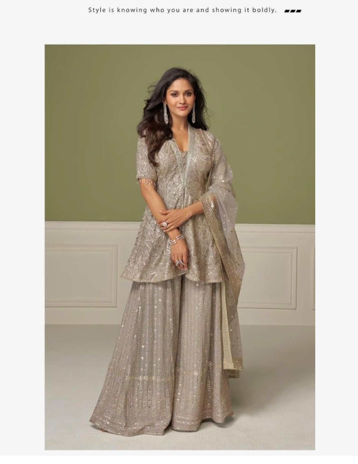 TARA - Indian Women Party Wear Fancy Sharara Style Suit 20204