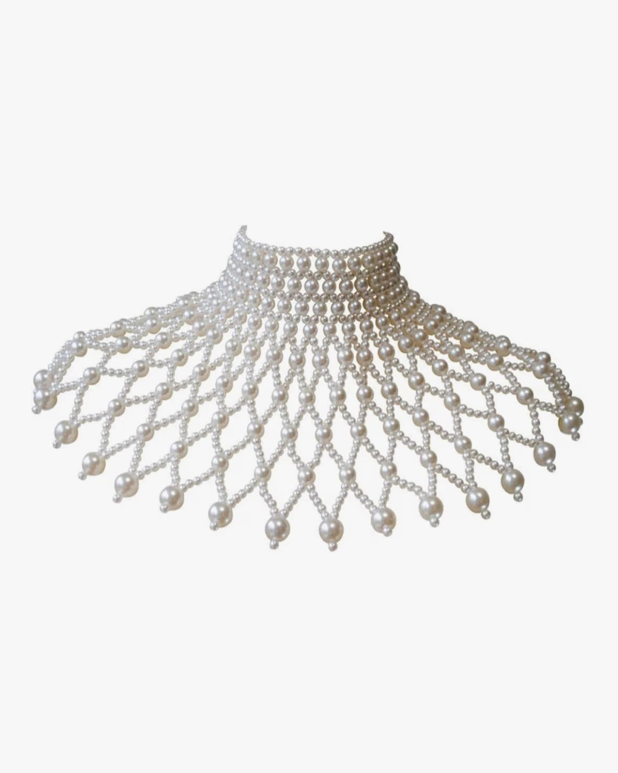 AL ROYAL - Luxurious Pearls Shoulder Chain - Unique Body Chain Necklace Artistic