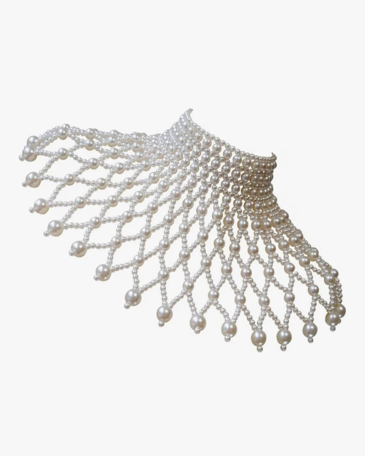 AL ROYAL - Luxurious Pearls Shoulder Chain - Unique Body Chain Necklace Artistic