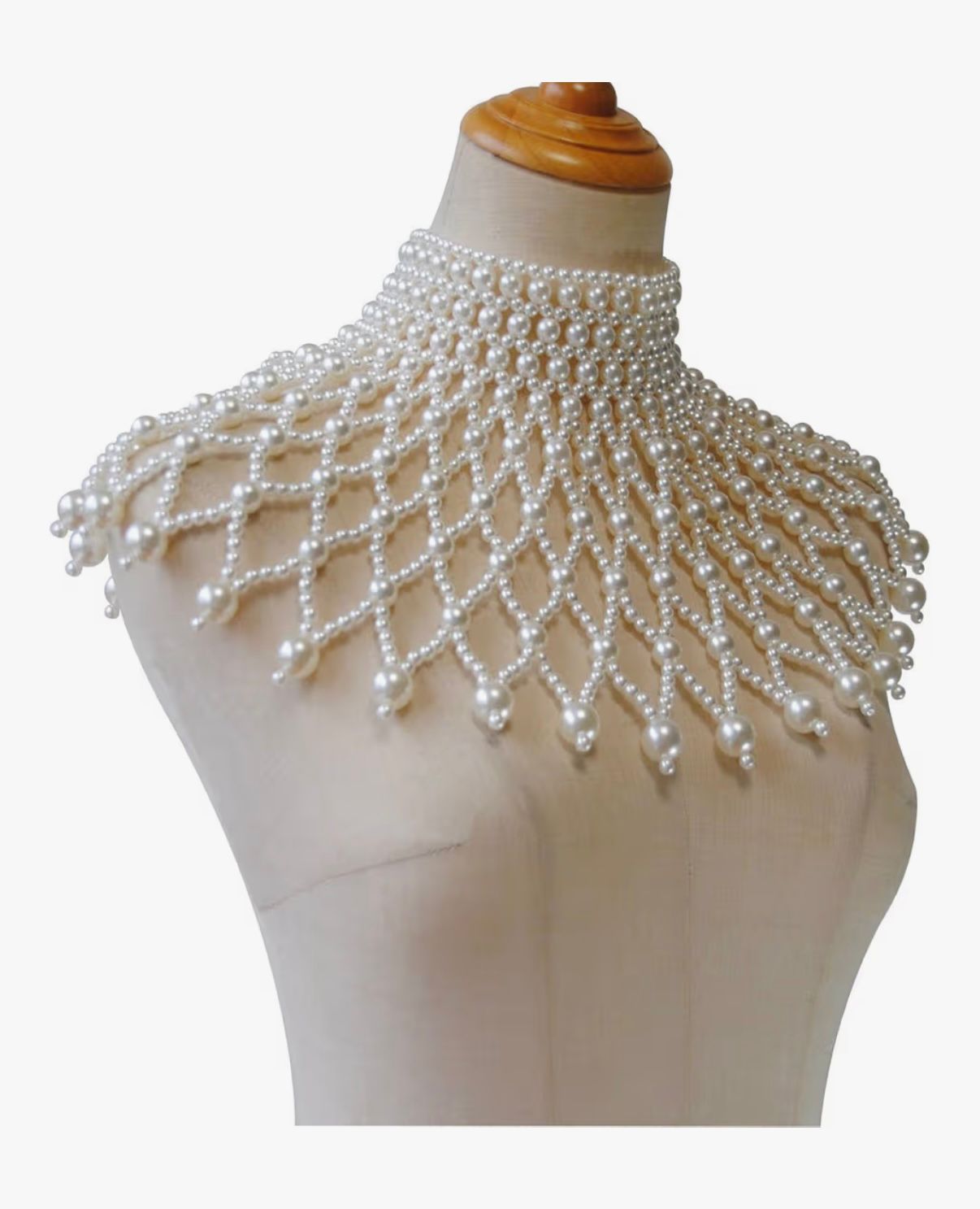 AL ROYAL - Luxurious Pearls Shoulder Chain - Unique Body Chain Necklace Artistic