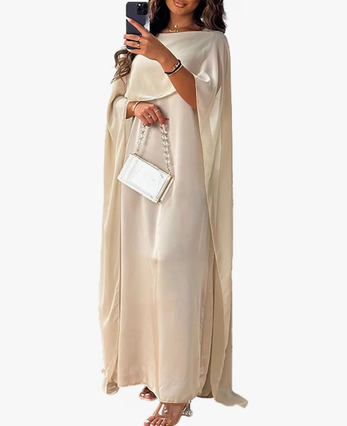 ANAYA - Muslim Dresses Women's Elegant Black Ramadan Dress for Women, Long Sleeve Pullover, Plus Size, Women's Round Neck, Wide Cut Maxi Coat